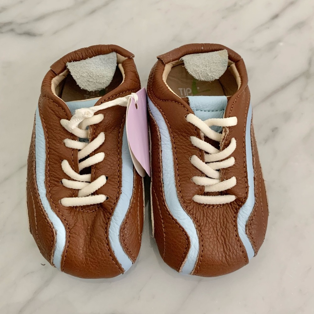 Tip Toey Joey Leather Baby 3-6 Months Shoes NWT